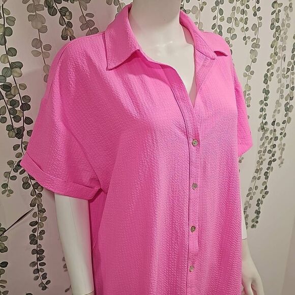 Show Me Your MuMu Buoy Button Down Dress Sz M - Picture 4 of 9